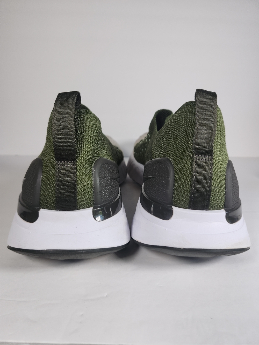 Nike React Phantom Olive Green Tan Run FlyKnit 2 Athletic Shoe Sneakers Men S 14 - Picture 7 of 10